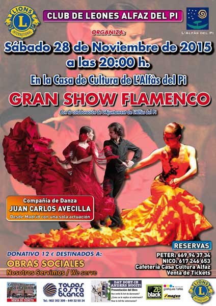 El Club de Leones organiza un espectáculo de flamenco con fines solidarios