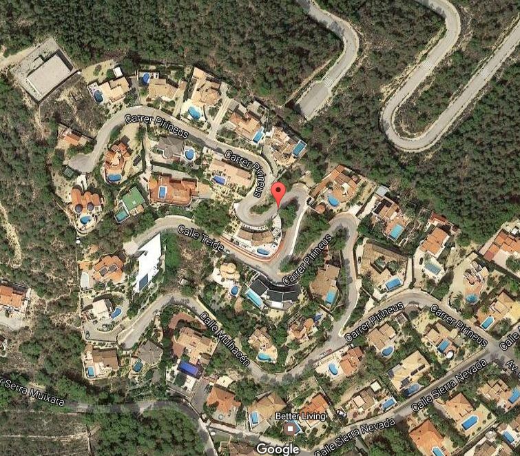 Vista aérea de la urbanización Cautivador, en l'Alfàs del Pi