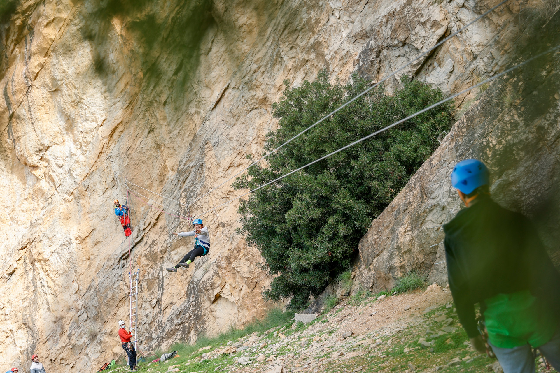 Cierre temporal de la vía ferrata de la Serra Gelada por trabajos de mantenimiento