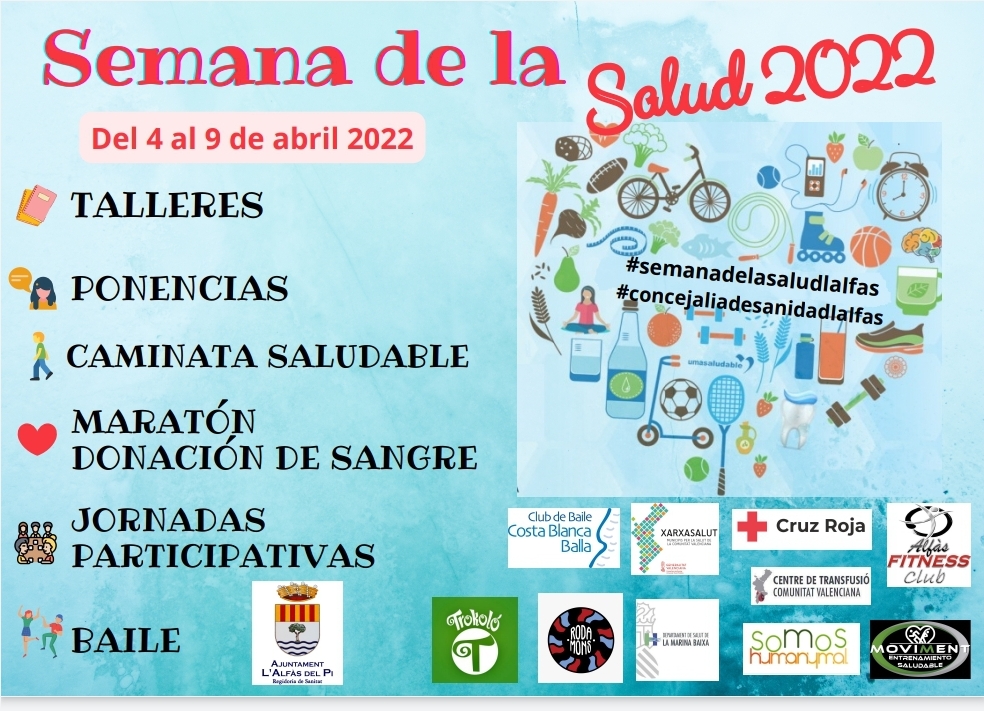Sanidad ha programado del 4 al 9 de abril la Semana de la Salud en l'Alfàs  - Ayuntamiento de l'Alfàs del Pi | Sede Electrónica