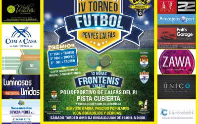 Este fin de semana, 17 y 18 de junio  se disputará el IV Torneo de Peñas de Fútbol Sala de l’Alfàs