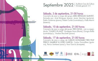 Carlos González, Perico Sambeat y Voro García clausuran mañana el 29 Festival L’Alfàs en Jazz