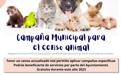 Desde hoy puedes registrar a tu mascota en el Censo Animal Municipal de l’Alfàs del Pi