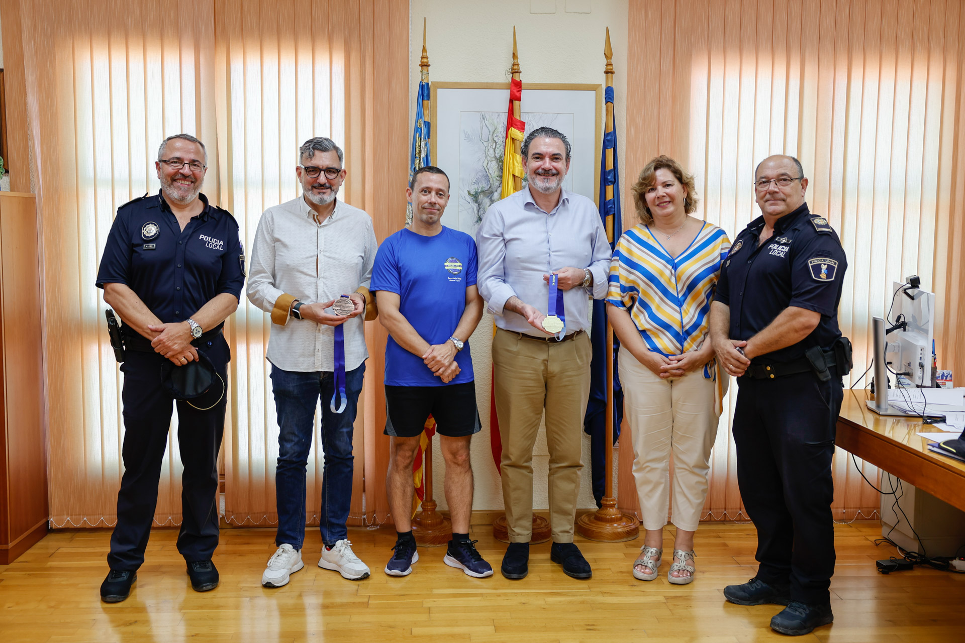 El agente de la Policía Local Carlos García logra dos medallas en los Juegos Europeos para Fuerzas del Orden