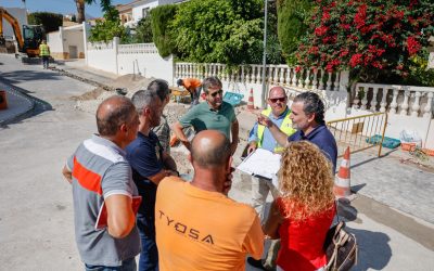 Comienzan las obras de renovación de infraestructuras hidráulicas en la Urbanización Foia Blanca de l’Alfàs