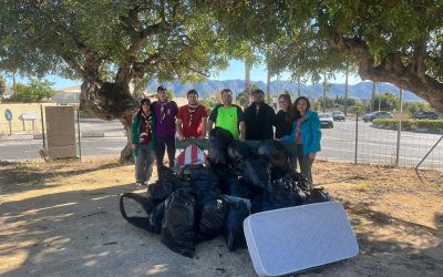 Más de 150 kilos de basura en la acción de limpieza llevada a cabo por Grupo IV Scout de l’Alfàs y SIPV