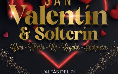Celebra ‘San Valentín & Solterín’ la fiesta organizada por Majorals l’Alfàs 2024 el sábado 17 de febrero
