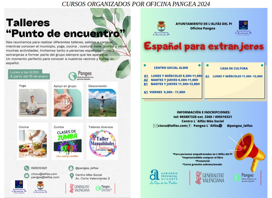 Desde hoy se abre el plazo de inscripción en los Cursos gratuitos de Español de la Oficina Pangea