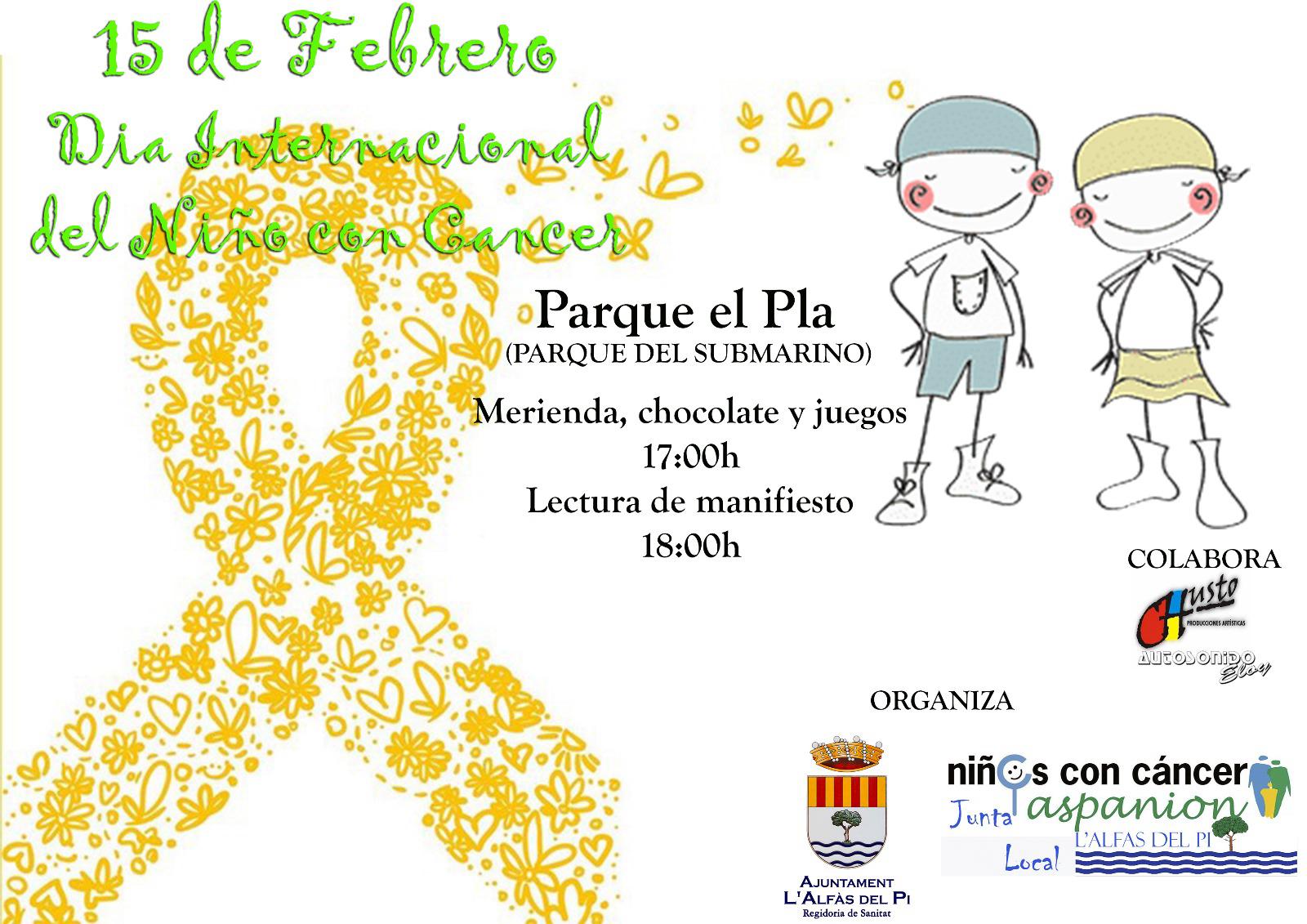 Este jueves, tarde gratuita de juegos y merienda en el Parque El Pla por el Día Internacional del Cáncer Infantil