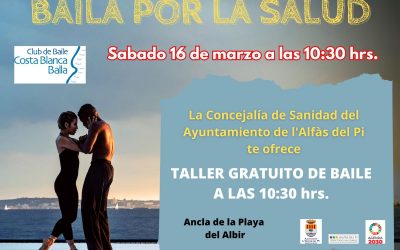 Mañana sábado vuelve el taller gratuito ‘Baila por la salud’ a la playa de l’Albir