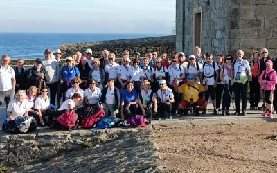 49 personas están realizando el Camino de Santiago esta semana con La Asociación de Nordic Walking