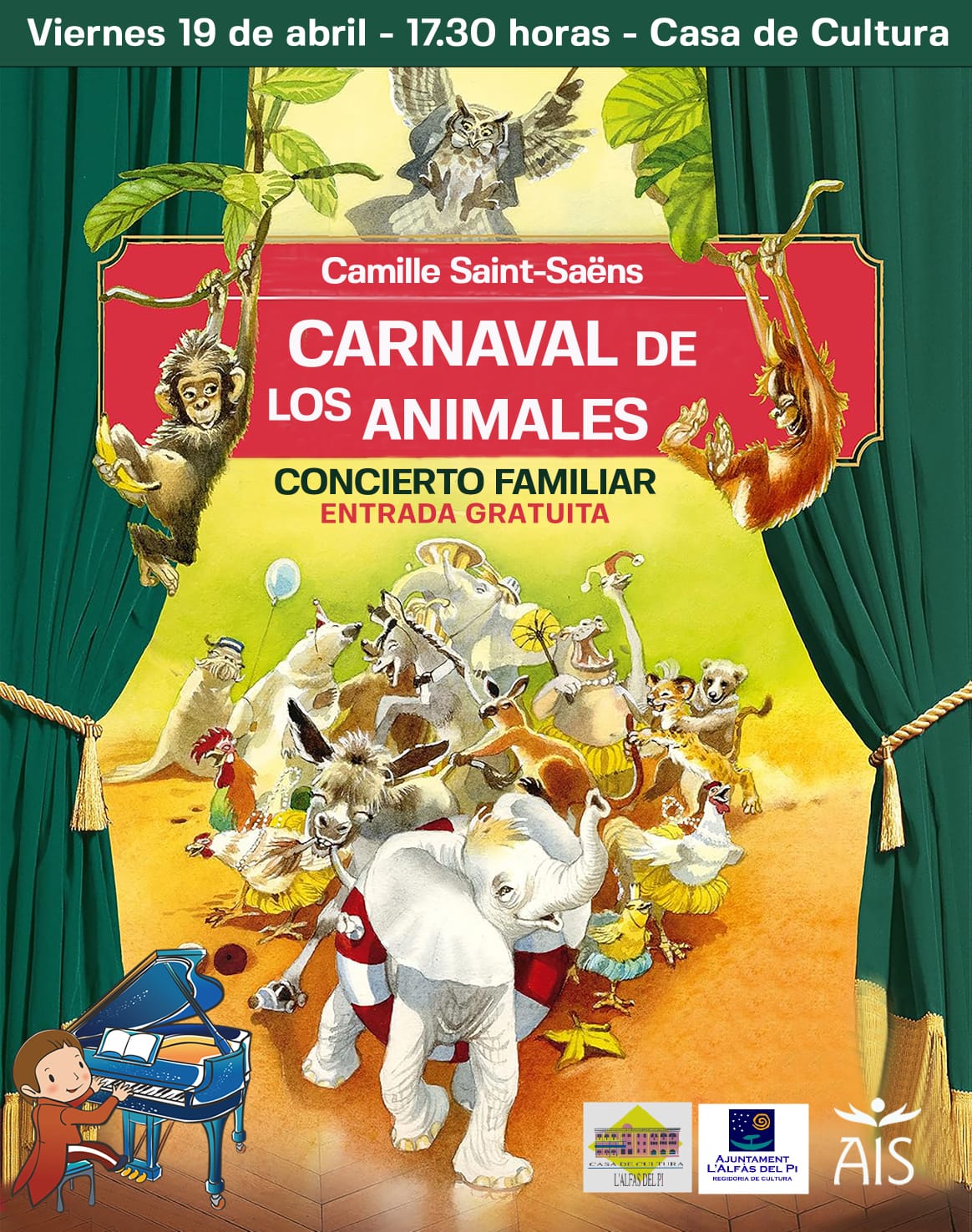 AIS International School organiza el concierto familiar gratuito ‘Carnaval de los Animales’ en l’Alfàs