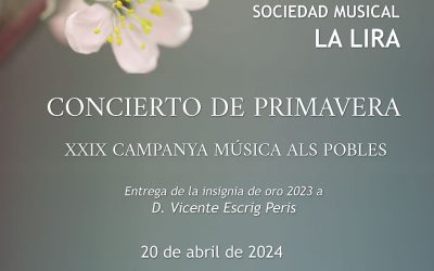 La Lira ofrecerá el tradicional Concierto de Primavera el próximo sábado en la Casa de Cultura de l’Alfàs