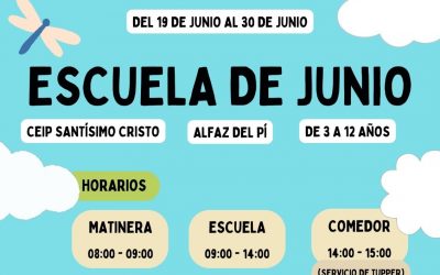 Diversión, aprendizaje y agua: así será la Escuela de Verano de las AMPAS de l’Alfàs