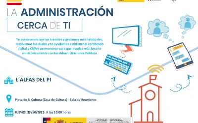 L’Alfàs acogerá el taller gratuito ‘La administración cerca de ti’ para facilitar el acceso digital a los servicios públicos