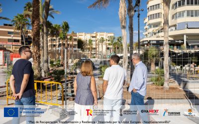 En octubre finalizan las obras de la plataforma única del Paseo de las Estrellas de l’Alfàs del Pi