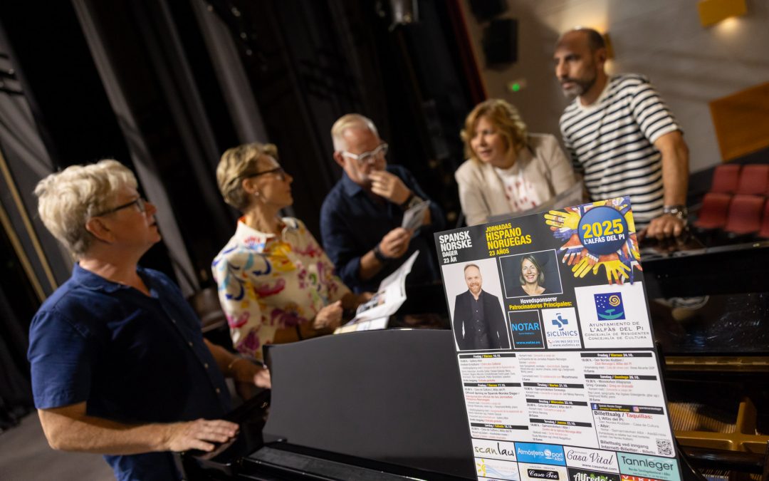 Música, literatura y arte protagonizan las 23 Jornadas Hispano Noruegas de l’Alfàs del Pi