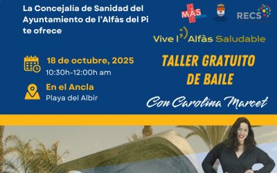 Este sábado vuelve el taller gratuito ‘Baila por la Salud’ a la playa del Racó de l’Albir