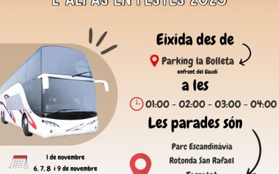 Mañana comienza el servicio de autobús gratuito de las Fiestas de l’Alfàs