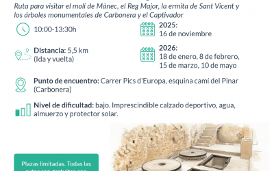 Este domingo Patrimonio organiza la ruta gratuita ‘Los caminos del agua’ por Carbonera y El Captivador