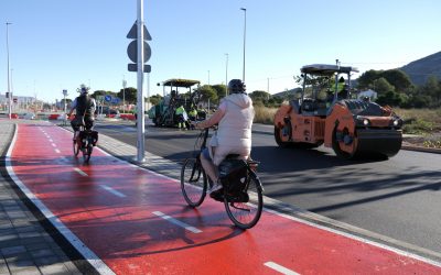 Con el asfaltado y pintura l’Alfàs finaliza las obras de remodelación del vial turístico Camí Vell d’Altea