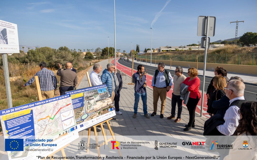 L’Alfàs del Pi presenta la remodelación del Camí Vell d’Altea ejecutada con fondos europeos NextGenerationEU