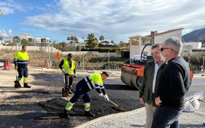 A punto de concluir las obras de prolongación y urbanización de la calle Rosa dels Vents en l’Alfàs del Pi