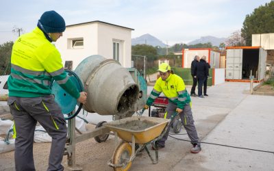 Entra en su fase final la Escuela Taller que forma en albañilería a jóvenes en l’Alfàs del Pi