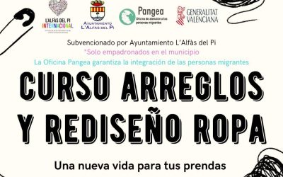 La Oficina Pangea de l’Alfàs inicia el lunes un curso gratuito de costura y rediseño de ropa