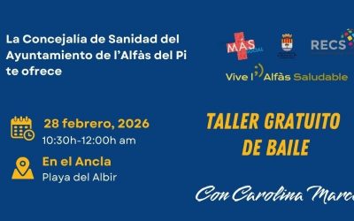 Ritmo, ejercicio y diversión en el taller gratuito ‘Baila por la Salud’ mañana en la playa de l’Albir