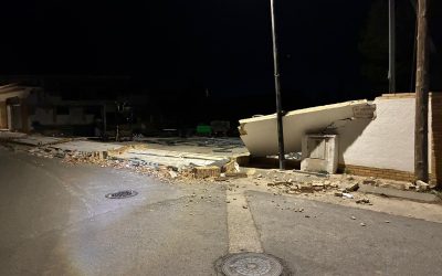 El temporal de viento provoca numerosas incidencias en l’Alfàs sin daños personales