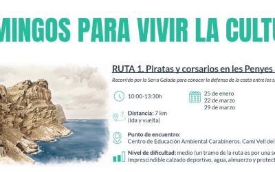 Nueva edición de la ruta guiada ‘Piratas y corsarios en les Penyes de l’Albir’ este domingo 22 de marzo