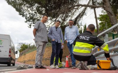 Las obras de alumbrado en la avenida Carbonera entran en su fase final en l’Alfàs del Pi