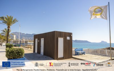 L’Alfàs del Pi incorpora nuevos aseos accesibles en la Playa del Racó de l’Albir financiados con fondos europeos