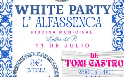 Los Mayorales del Cristo organizan la fiesta White Party L’Alfassenca como colofón al Festival de Cine