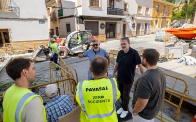Las obras de remodelación del centro histórico de l’Alfàs terminarán a finales de agosto