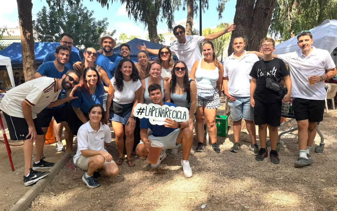 La campaña de Ecovidrio ‘La Peña Recicla’ recae en la peña Cubata con 30 kilos
