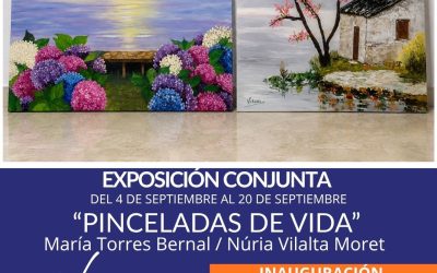 L’Alfàs acoge desde hoy la exposición ‘Pinceladas de Vida’ de María Torres Bernal y Nuria Vilalta Moret