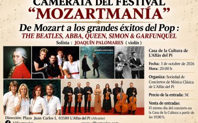 El 36 Festival Mozartmanía arranca este sábado con un viaje musical de Mozart al pop