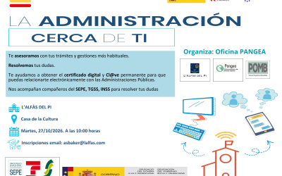 El POMB organiza en l’Alfàs un taller gratuito para aprender a hacer uso del certificado electrónico