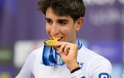 Héctor Álvarez , Campeón de Europa y Subcampeón del mundo sub 23 ahora primero de la París-Tours sub-23